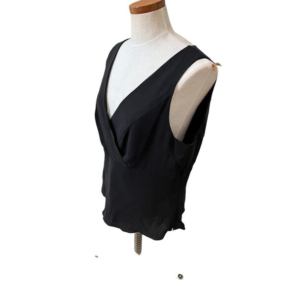 Talbots Black Silk Sleeveless Top 18 - Picture 3 of 5